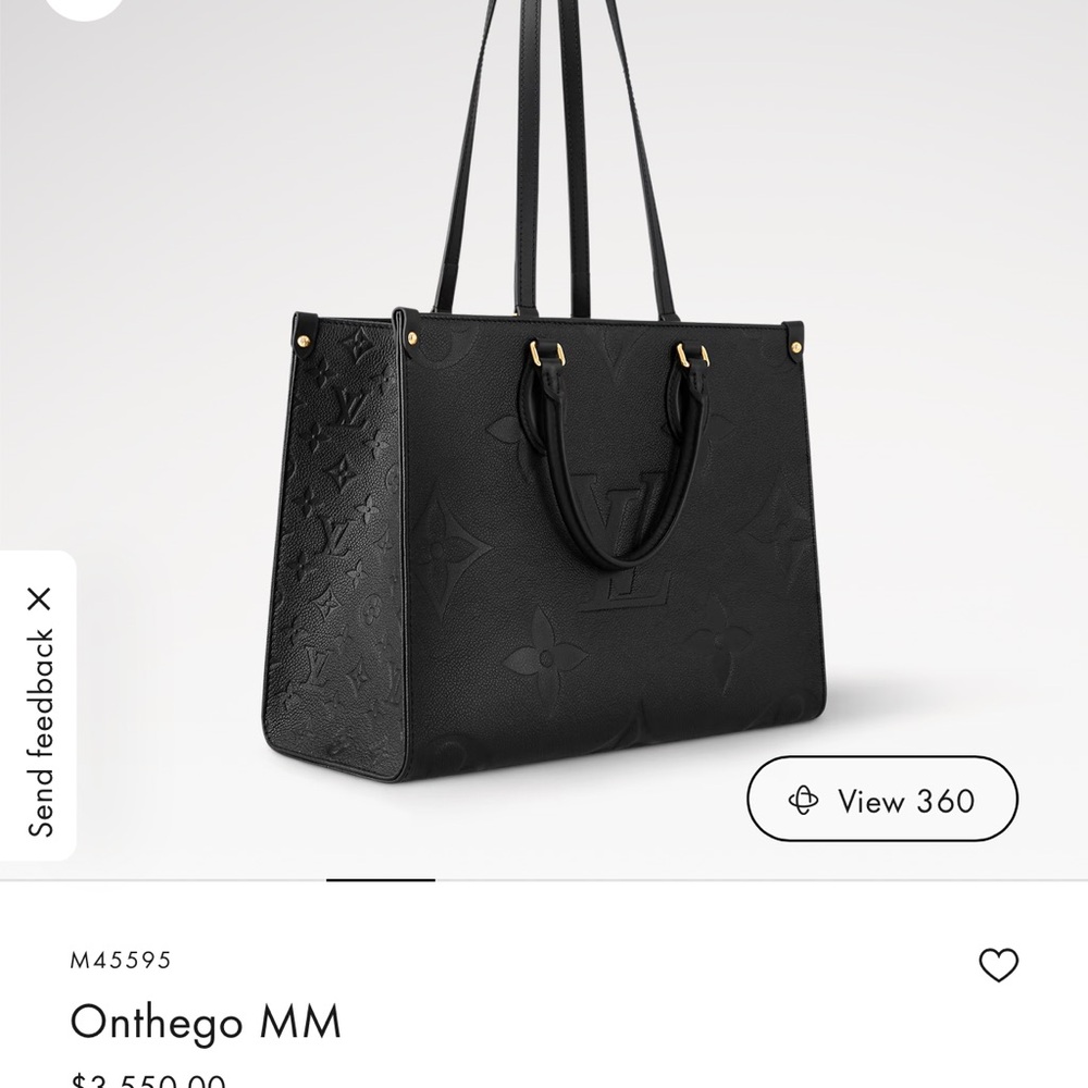 Louis Vuitton Black Monogram Onthego Tote Bag - Picture 10 of 11